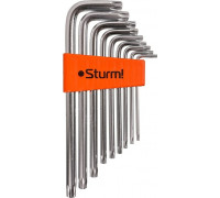 Набор ключей TORX Sturm 1045-04-9x9-TL имбусовые cr-v, t9-t50, длинные, 9шт.
