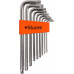 Набор ключей TORX Sturm 1045-04-9x9-TL имбусовые Cr-V, T9-T50, длинные, 9 шт.