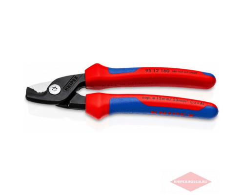 Кабелерез KNIPEX KN-9512160SB Stepcut, ø 15 мм, 160 мм