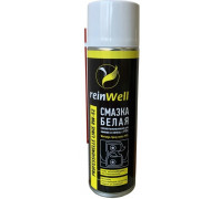 Смазка грязеотталкивающая REINWELL RW-52 с PTFE белая, для замков и петель 0,5 л 3258
