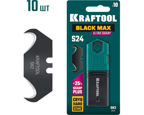Лезвие для ножа KRAFTOOL BlackMax-S24 10 шт. 09628-S10
