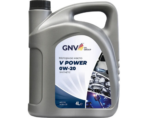 Масло моторное GNV V POWER 0W20 4 л GVP1020454040130020004