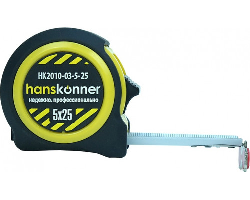 Рулетка HANSKONNER HK2010-03-5-25 с мощным магнитом
