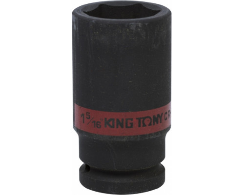 Ударная головка KING TONY глубокая 6-гранная 3/4" 1-5/16" дюймовая 643542S