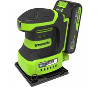 Плоская шлифмашина аккумуляторная GREENWORKS G24SS14 24V, АКБ 2Ач и ЗУ 3100507CUA