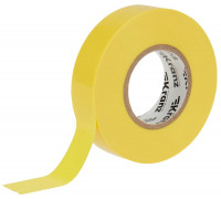 Изолента Kranz KR-09-2802 ПВХ профессиональная 0,18х19 мм х20 м, желтая