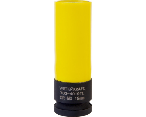 Ударная головка 6-гранная 1/2" WiederKraft WDK-703-4019L 19 мм