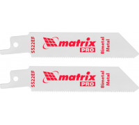 Полотна для сабельных пил MATRIX 782008 по металлу, 75/1,4 мм, 2 шт.