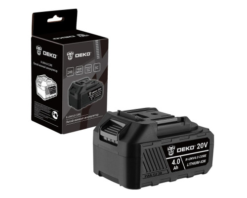 Аккумуляторная батарея DEKO 20V 4.0Ah Li-ion R-UNV4.0 CORE 083-1015
