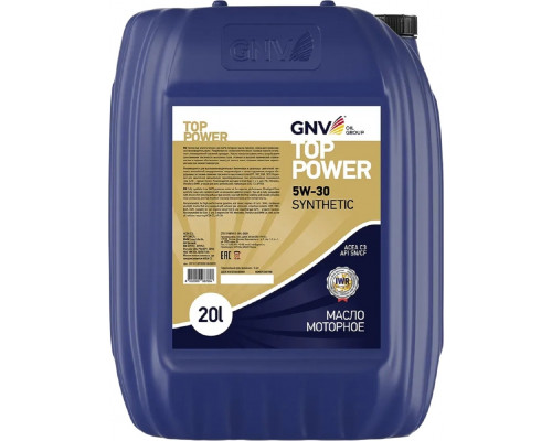 Масло моторное GNV Top Power 5W30 Synthetic 20 л GTP1011872020010530020