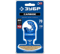 Полотно с твердосплавной крошкой ЗУБР CARBIDE ВК8 Р30 15580-70-2.8