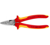 Пресс-клещи KNIPEX KN-9778180TBK vde, 9 гнезд, контактные гильзы DIN 46228