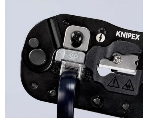 Пресс-клещи KNIPEX KN-975113SB 3-в-1, для штекеров RJ 45