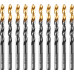 Сверло по металлу Denzel HSS-Tin, Golden Tip 6,5 мм, 10 шт 717216