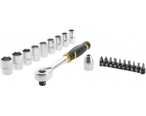 Набор головок 1/2" STANLEY FMMT82681-0 с храповым механизмом FatMax 120 зубцов и битами