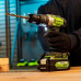 Дрель-шуруповерт аккумуляторная GREENWORKS GD24DD60 ударная, 24V, 2 АКБ 2Ач и ЗУ 3704107CUC