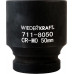 Ударные головки 6-ти гранные 1" WiederKraft WDK-711-8050 50 мм