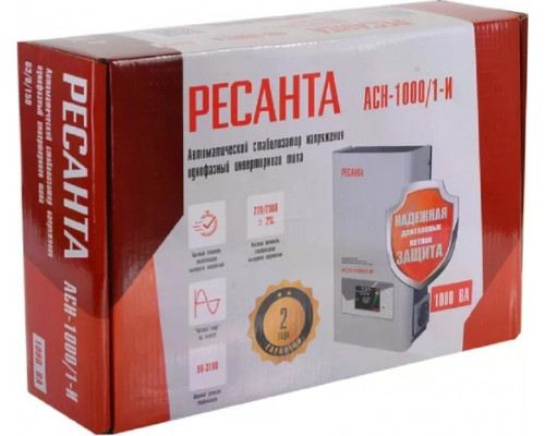 Стабилизатор напряжения однофазный Ресанта АСН-1000/1 63/6/156