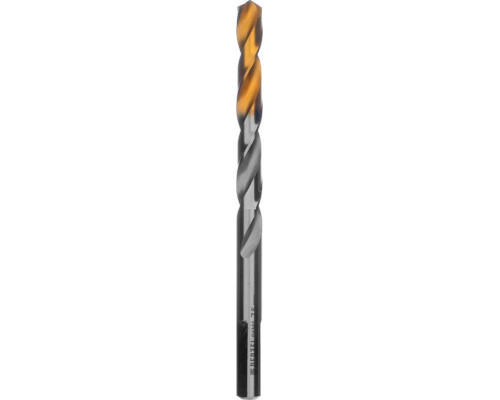 Сверло по металлу Denzel Р6М5, Golden Tip спиральное 7,5x109мм 718238