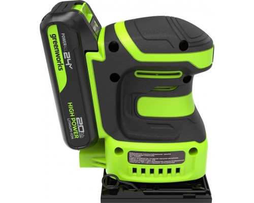 Плоская шлифмашина аккумуляторная GREENWORKS G24SS14 24V, АКБ 2Ач и ЗУ 3100507CUA
