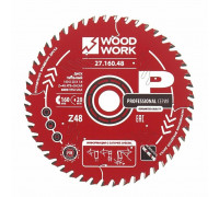 Пильный диск по дереву WOODWORK 160x1,6/1,1x20 Z=48 A=15 27.160.48