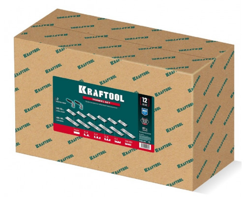 Набор нержавеющих гребенок KRAFTOOL 280x115 мм, 480x130 мм 6 + 6 шт, со сменной 2к ручкой 33268-H12