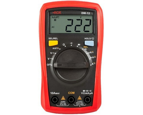 Мультиметр цифровой RGK DM-12 с поверкой 779630
