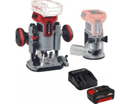 Фрезер аккумуляторный EINHELL PXC TP-RO 18 Set Li BL АКБ 4 Ач, ЗУ 4350410SET