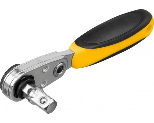 Трещотка Denzel 11633 для бит 1/4", 52 зуба, CrMo