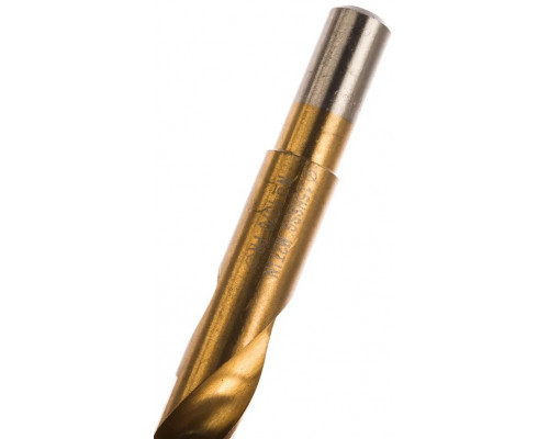 Сверло по металлу Профоснастка №1370 Эксперт D 15/13 мм HSS M2 TIN с расточ. хв. (6542)/118° din 338 30201370