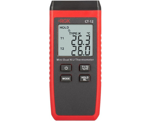 Измеритель температуры контактный RGK CT-12 с поверкой и зондами TR10A, TR10S, TR10W