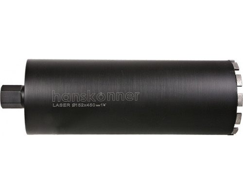Алмазная коронка по железобетону HANSKONNER H1055-11-152 LASER 152 мм, 1 1/4