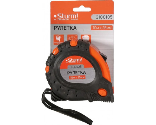 Рулетка Sturm 3 100 105 10мх25мм 3100105