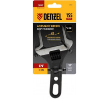 Ключ разводной Denzel 15753 155 мм, CrV, кованый, укороченная рукоятка