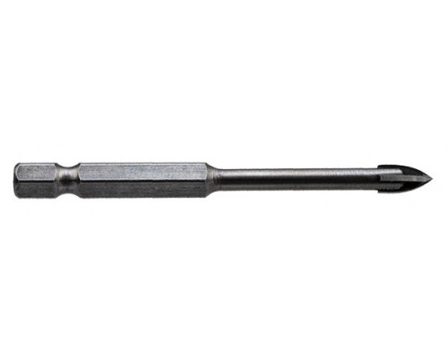 Сверло по стеклу и керамике Kranz KR-91-0646 3 мм, 4 грани, шестигранный хвостовик