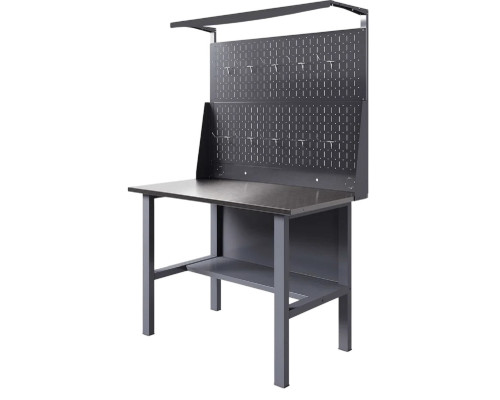 Верстак слесарный бестумбовый GREENBERG VERSTAK T0 P2 1200 с двойной перфопанелью