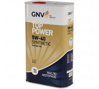 Масло моторное GNV Top Power 5W40 Synthetic 1 л (металл. канистра) GTP1011872019510540001