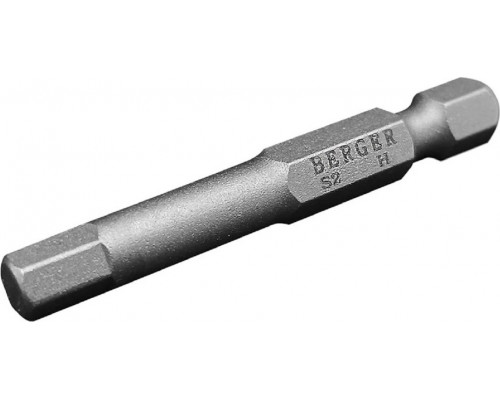 Бита для заворачивания BERGER BG2406 HEX5x50мм, 2 шт., S2