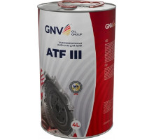 Масло трансмиссионное GNV ATF III 4 л (металл. канистра) GA311110M260751110004
