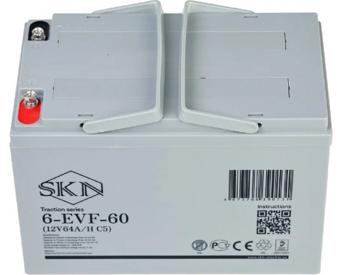 Аккумулятор SKN 6-EVF-60 тяговый 12V 64A/H C5