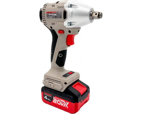 Гайковерт аккумуляторный Crown CT22046HX-4S TB ударный 20в, 350нм, 1/2