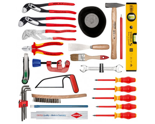 Набор инструмента KNIPEX KN-002106HKS BIG Basic Move Plumbing, 31 пр.