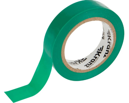 Изолента Kranz KR-09-2003 ПВХ 15 ммх10 м, зеленая