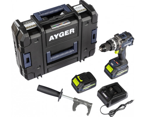 Дрель-шуруповерт аккумуляторная AYGER AP20BL4-160