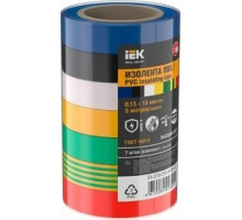 Изолента IEK MIXTAPE 0.15х15мм 5м (7шт/компл) EX-IZ10-C15-15-05-SET