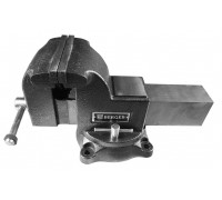 Тиски BERGER BG1336 чугунные поворотные с трубным зажимом и наковальне