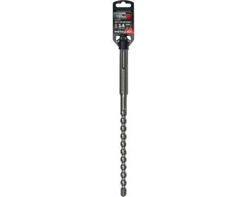 Бур SDS-Max METALLICA Ultra 14х340/200 мм по бетону Х-напайка, 2 спирали 905883