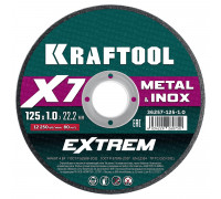 Отрезной круг по металлу KRAFTOOL X7-EXTREM 125x1.0 мм для УШМ 36257-125-1.0