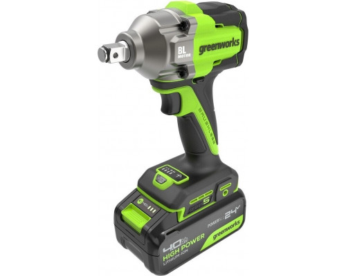 Гайковерт аккумуляторный GREENWORKS IW5500 ударный, 24V, АКБ 4Ач и ЗУ 3805007CUB
