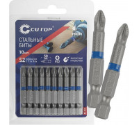 Набор бит Cutop Profi HEX3, 50 мм, стальные, 10 шт 83-648